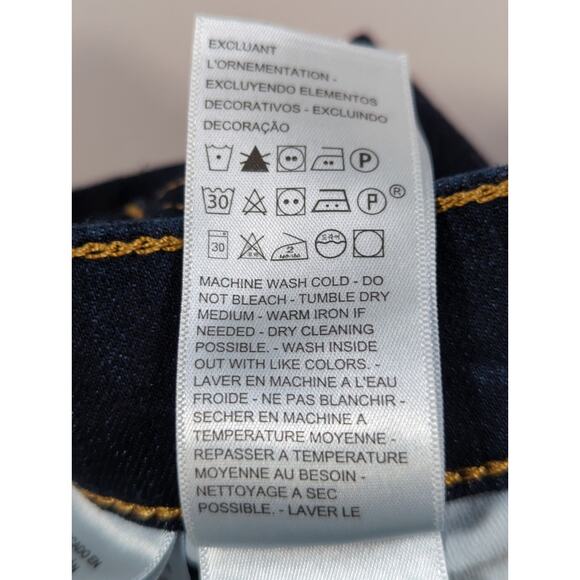 Levis 311 Shaping Skinny Jeans Womens Dark Wash Blue Stretch Mid Rise Denim 27 - Picture 13 of 13